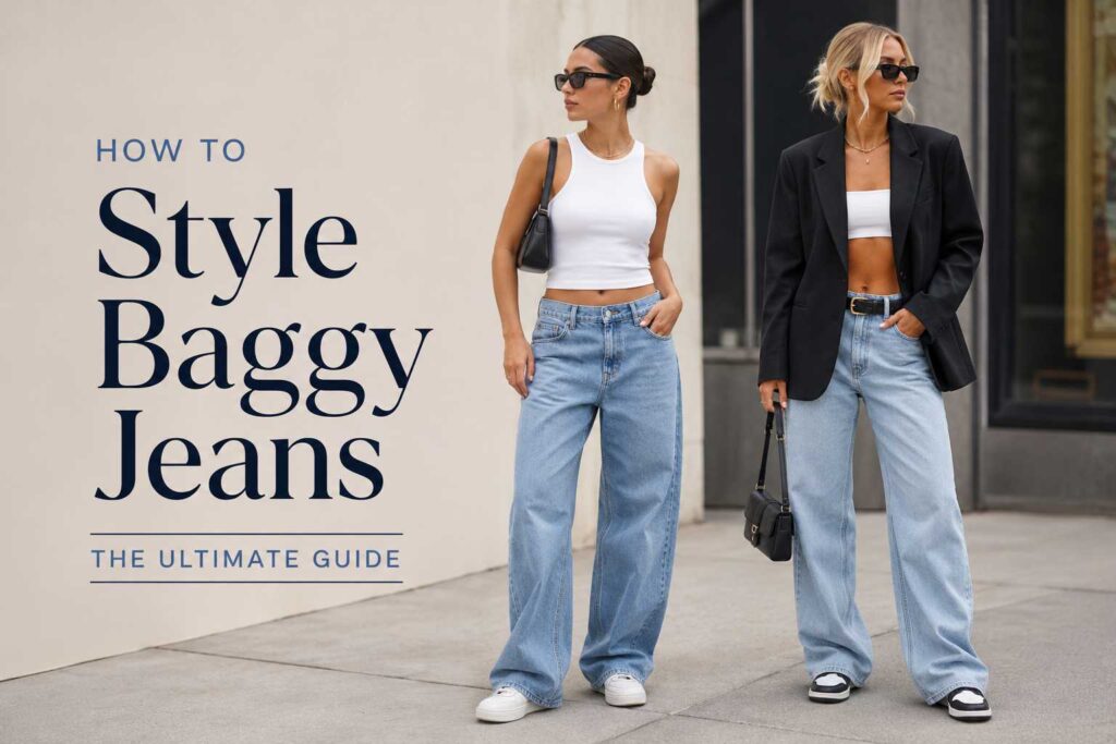 How to Style Baggy Jeans