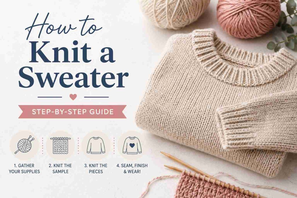 How to Knit a Sweater