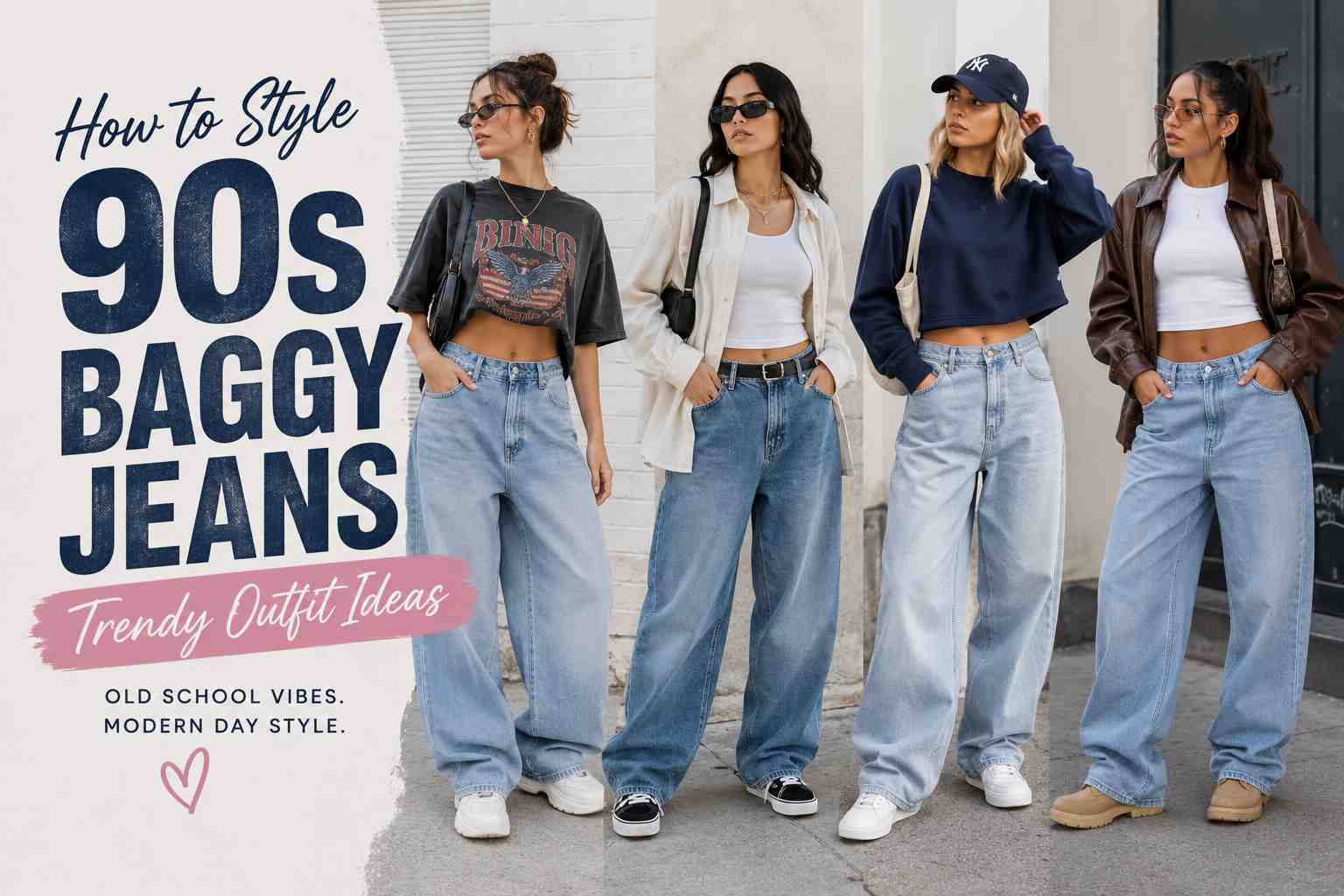 How to Style 90s Baggy Jeans