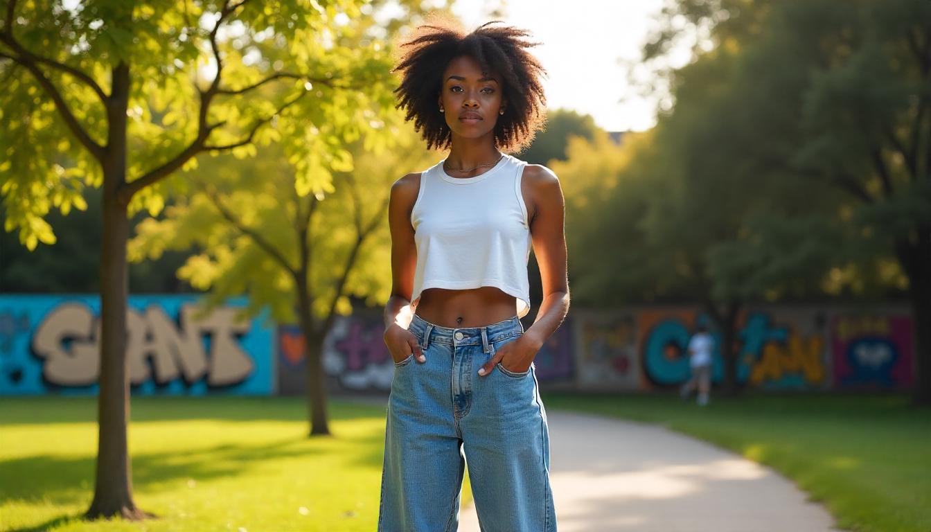 how to style 90s baggy jeans