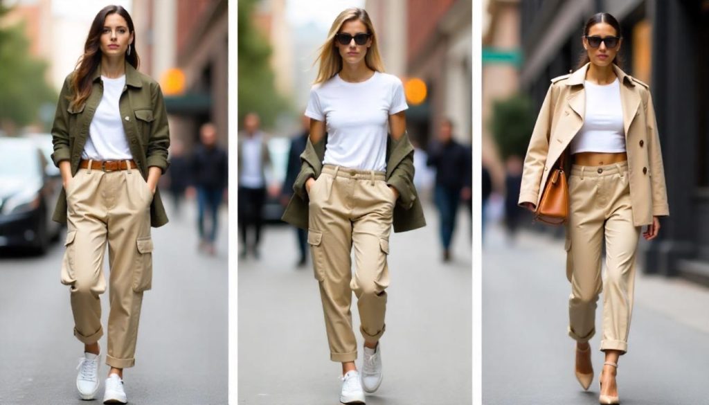 Beige Cargo Pants Outfit