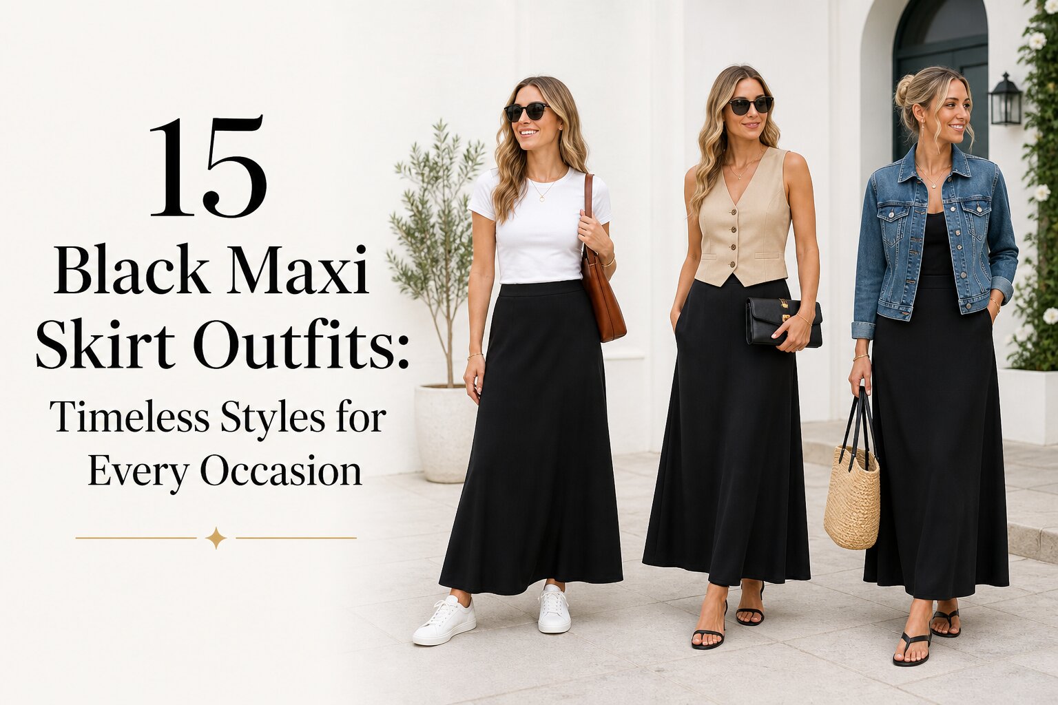 15 Black Maxi Skirt Outfits: Timeless Styles for Every Occasion