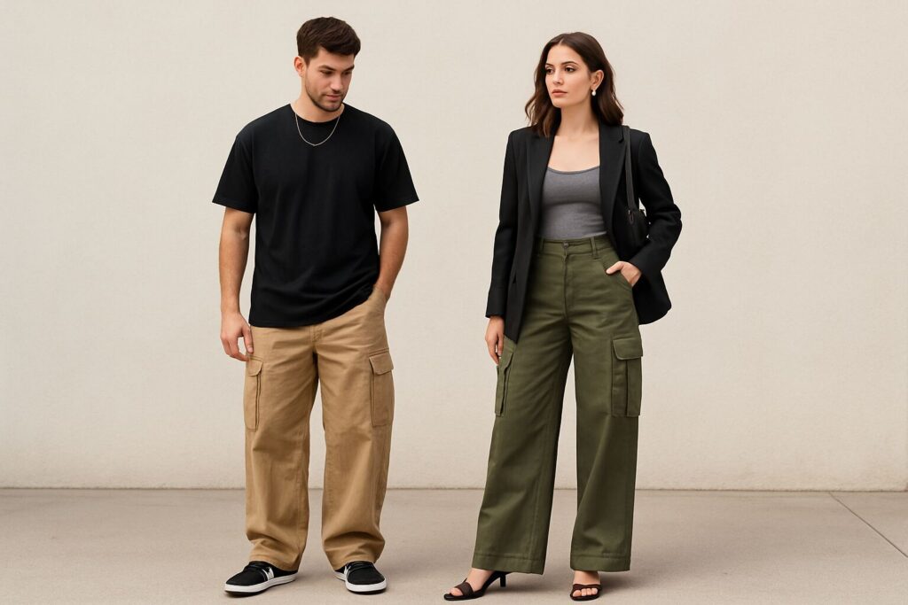 Wide Leg Cargo Pants Outfit