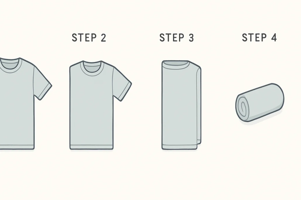 How to Fold Clothes to Save Space