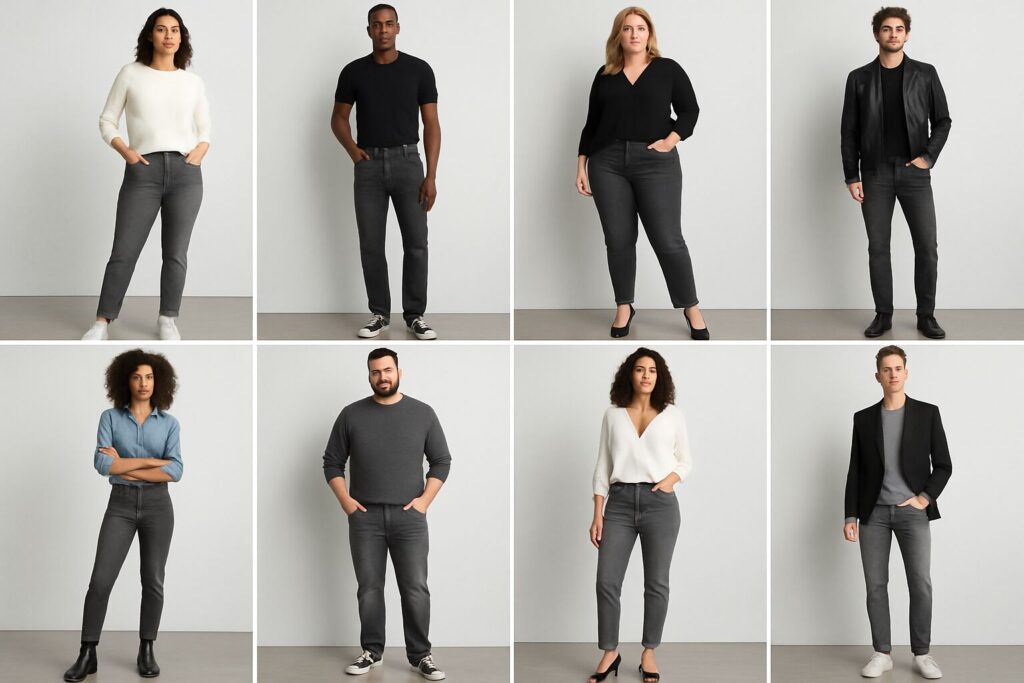 How to Style Grey Jeans