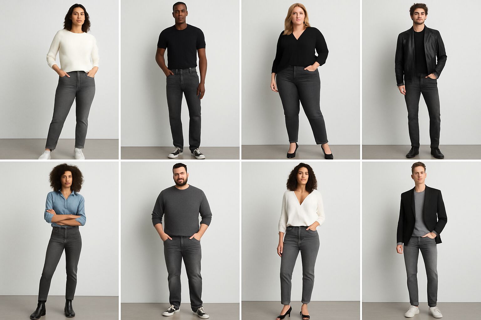 How to Style Grey Jeans: 40+ Grey Jeans Outfit Ideas