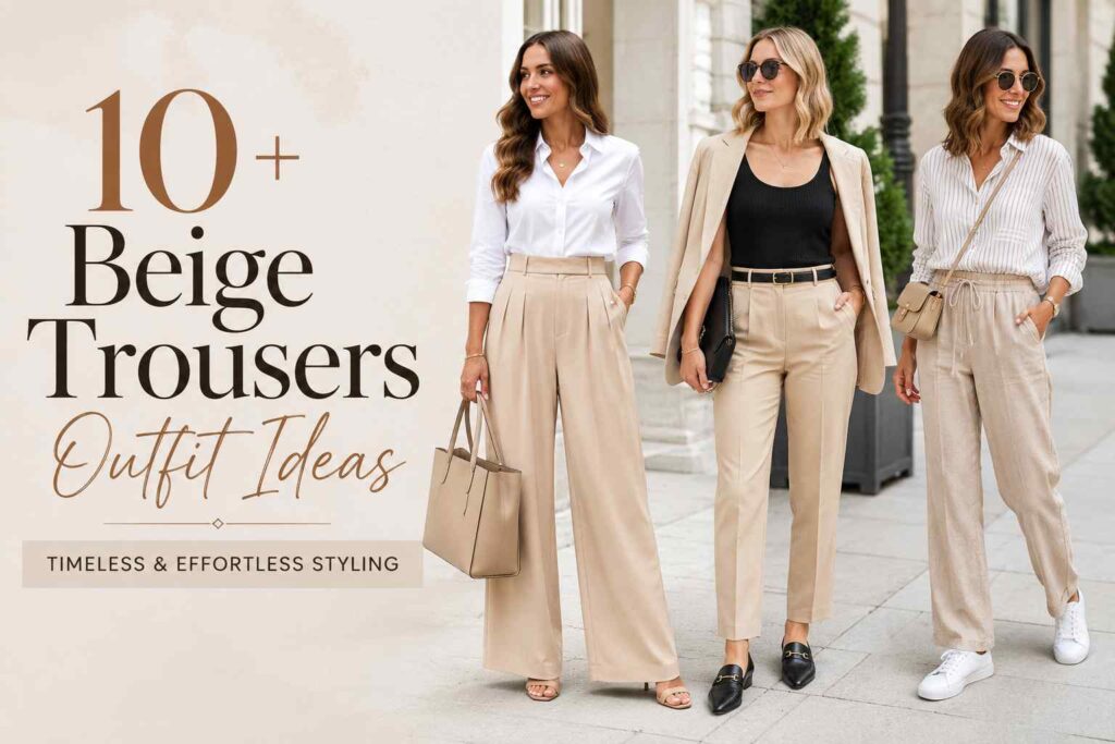10+ Beige Trousers Outfit Ideas for Timeless and Effortless Styling