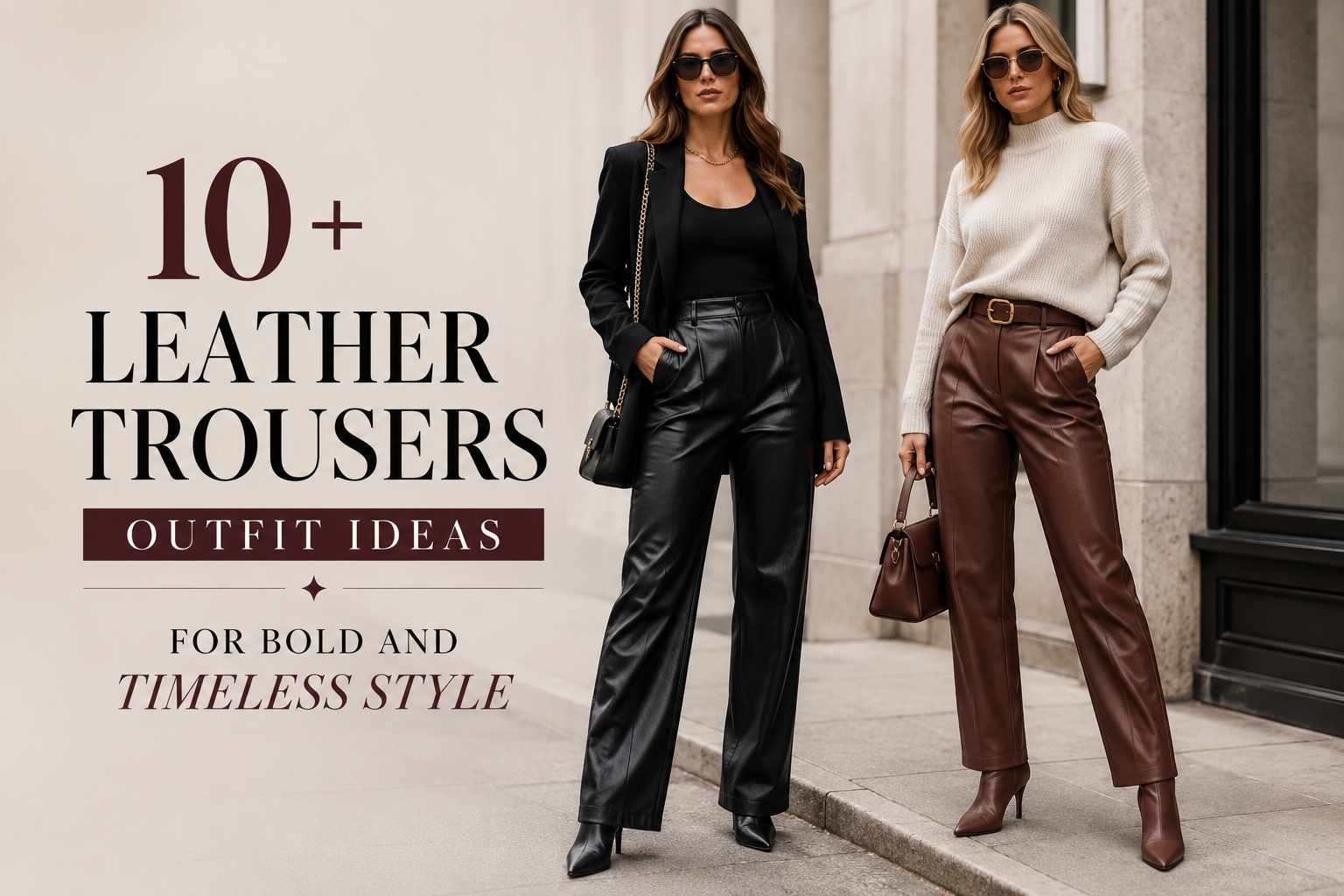 10+ Leather Trousers Outfit Ideas for Bold and Timeless Style