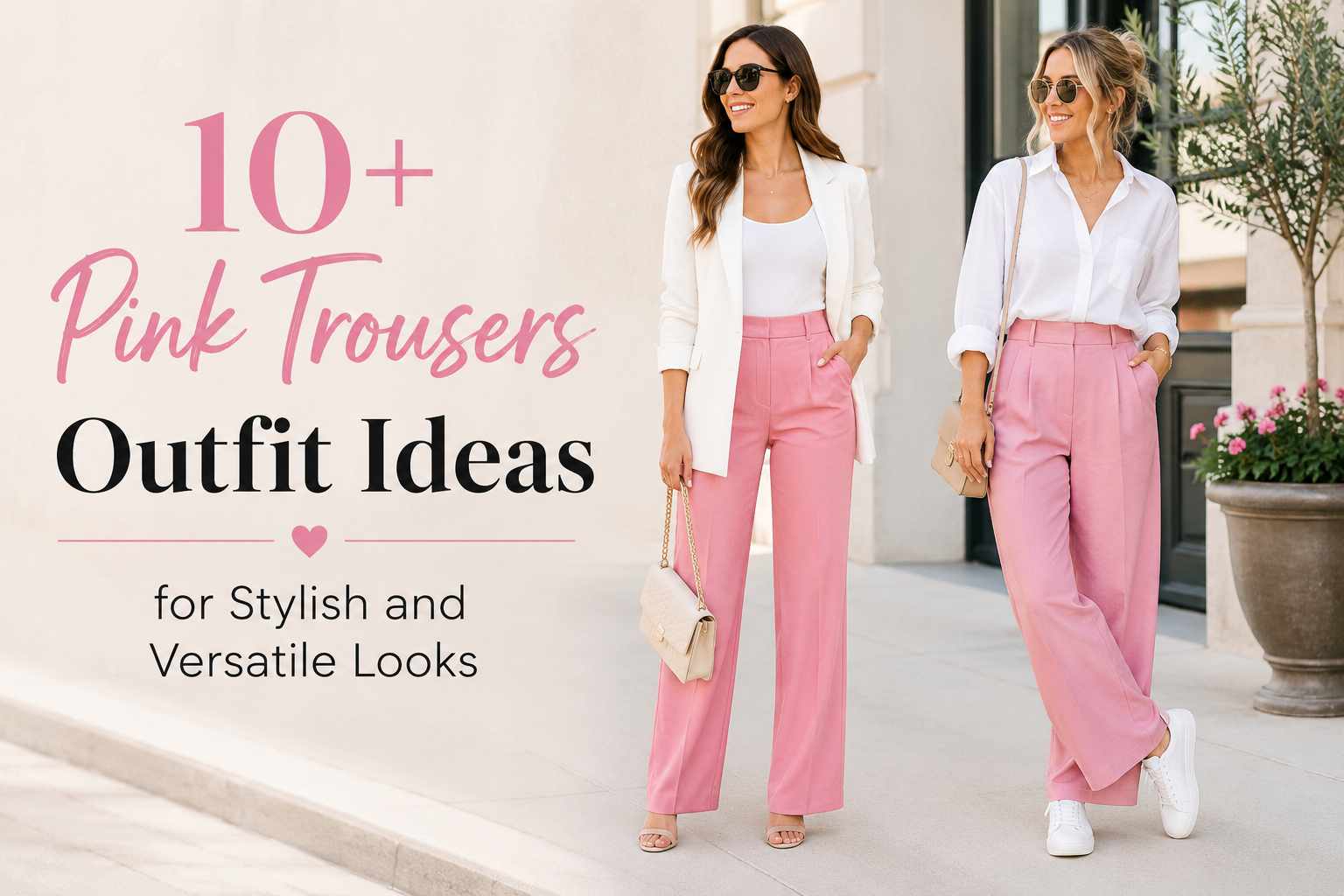 10+ Pink Trousers Outfit Ideas for Stylish and Versatile Looks