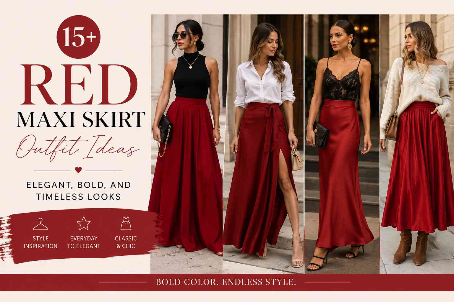 15+ Red Maxi Skirt Outfit Ideas: Elegant, Bold, and Timeless Looks