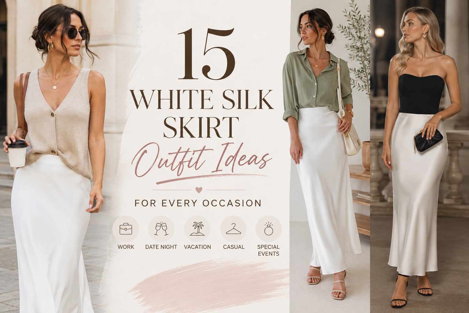15 White Silk Skirt Outfit Ideas for Every Occasion