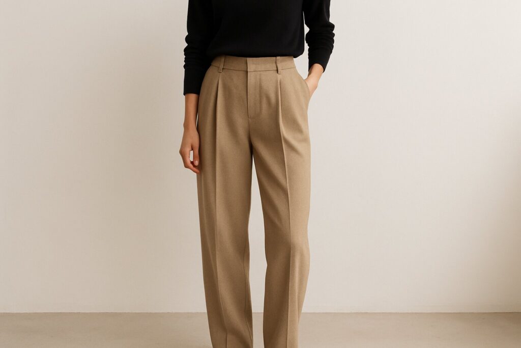30+ Beige Trousers Outfit Ideas
