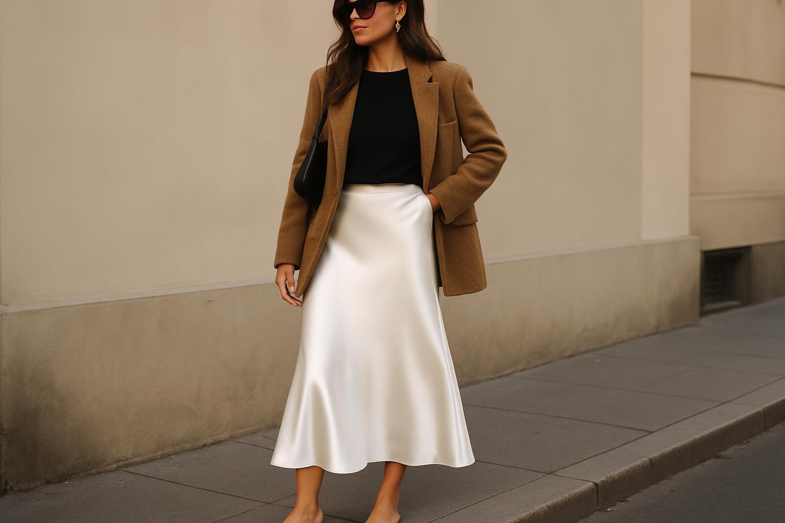 40+ Satin White Skirt Outfit Ideas for Elegant and Everyday Styling
