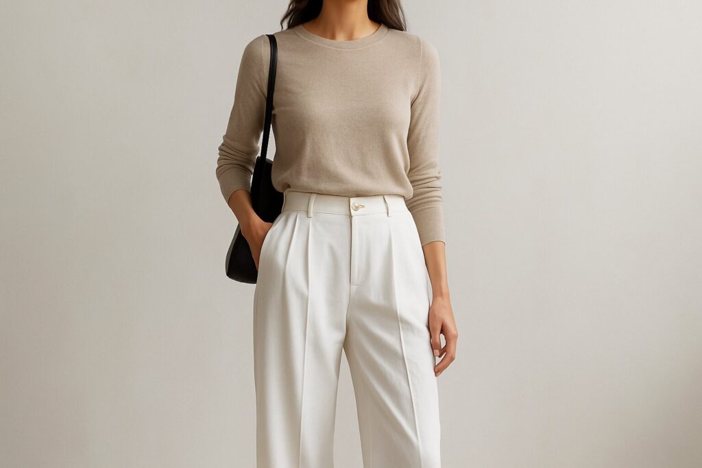 White Trousers Outfit Ideas