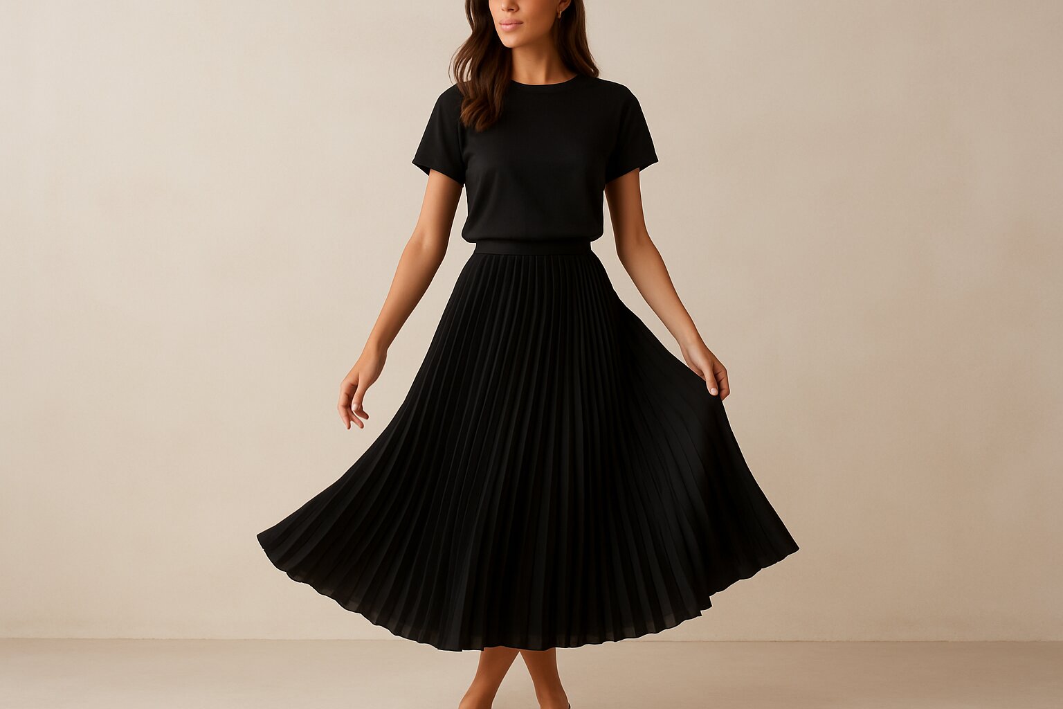 50+ Black Pleated Skirt Outfit Ideas for Effortless & Versatile Style