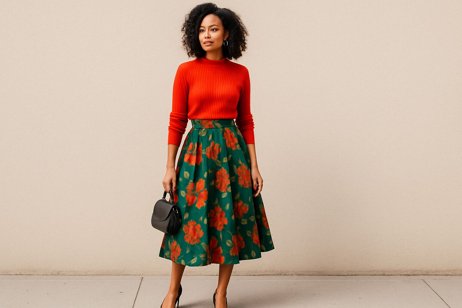 50+ Skirt and Sweater Outfit Black Women