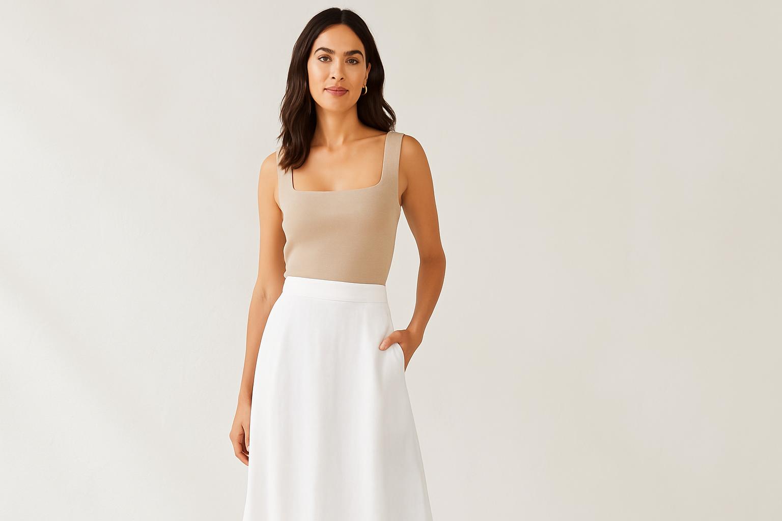 50+ White Linen Skirt Outfit Ideas for Timeless Style