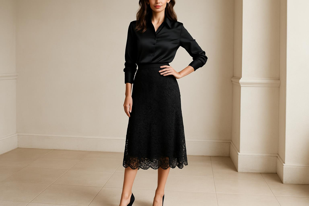 50+ Black Lace Skirt Outfit Ideas for Elegant and Versatile Styling