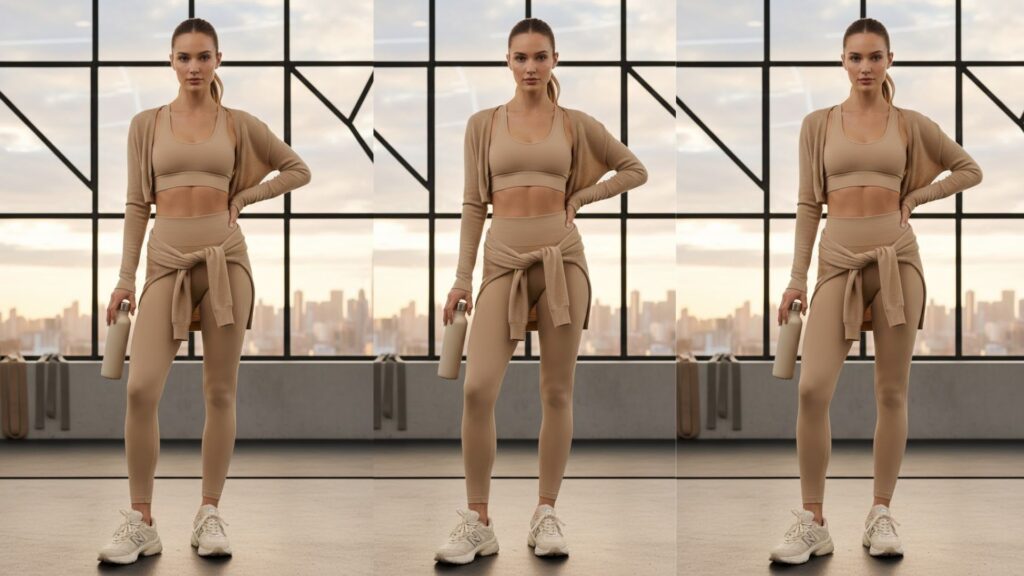 15 Beige Gym Outfits 