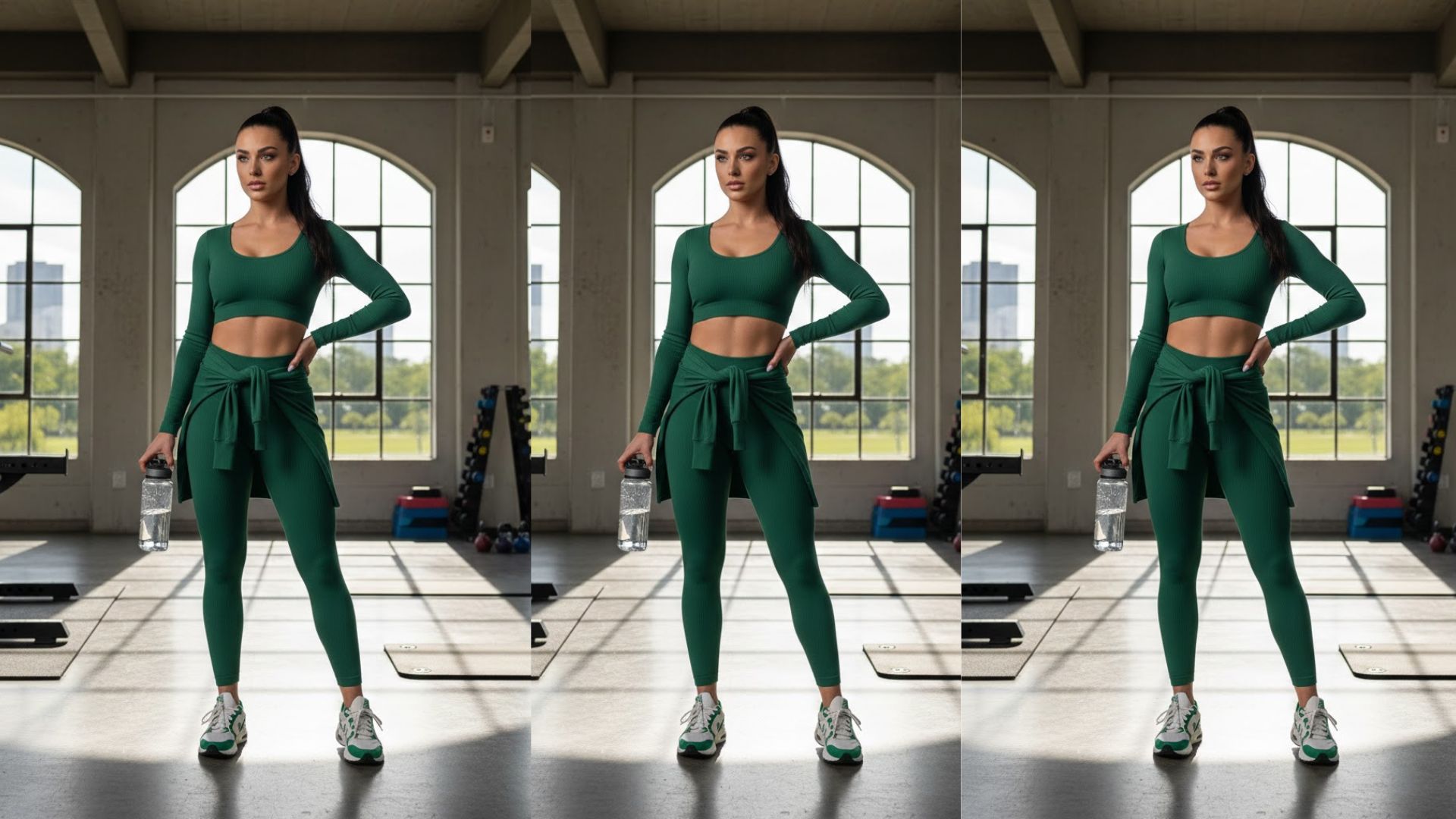 15 Green Gym Outfit Ideas for Fresh and Powerful Workout Style