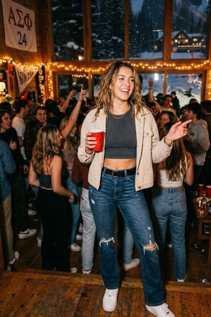 1. Classic Crop Top with High-Waisted Jeans