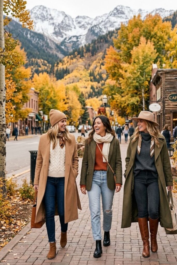 1. Cozy Knit Sweater and Denim Classic Look