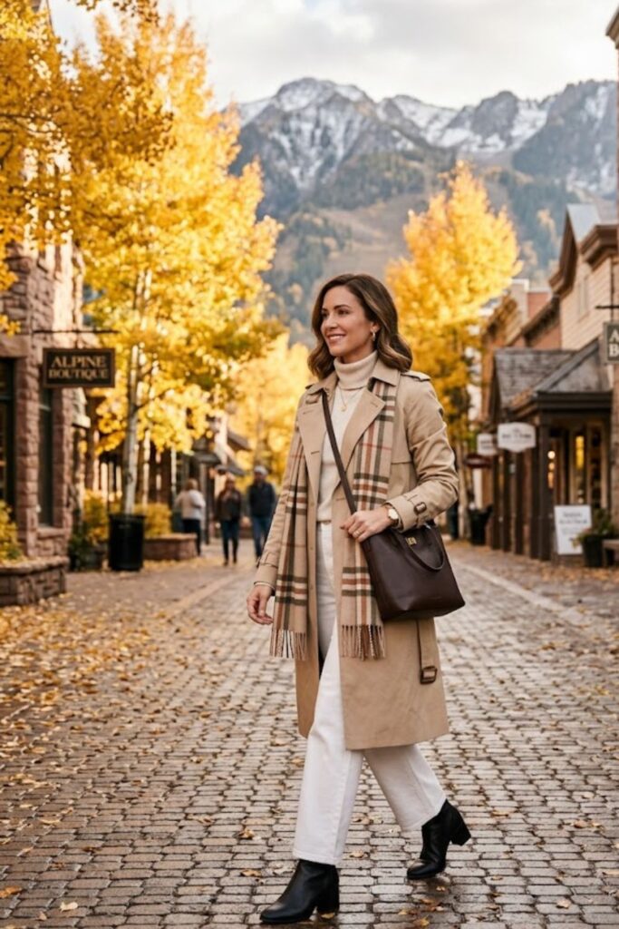10. Chic Trench Coat Autumn Elegance