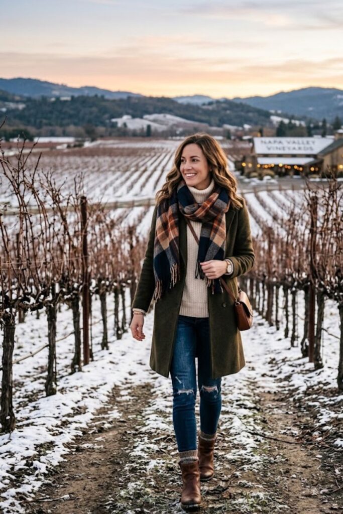 10. Cozy Scarf and Layered Winter Ensemble