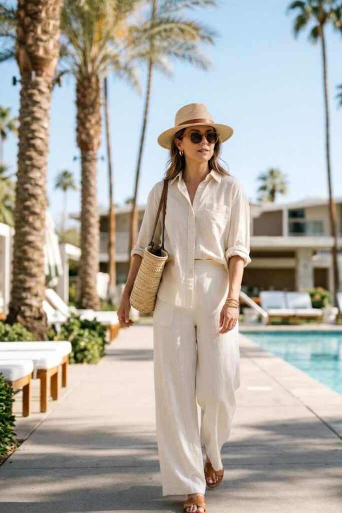 10. Palm Springs Outfit Resort Chic Flow