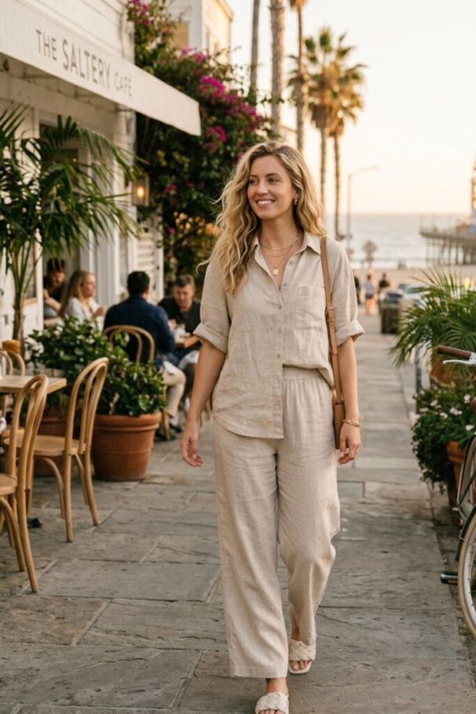 10. Santa Monica Outfit Resort Chic Matching Set