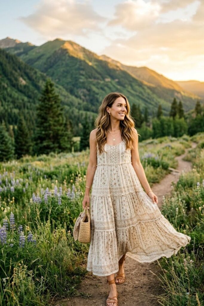 3. Maxi Dress Elegant Summer Look