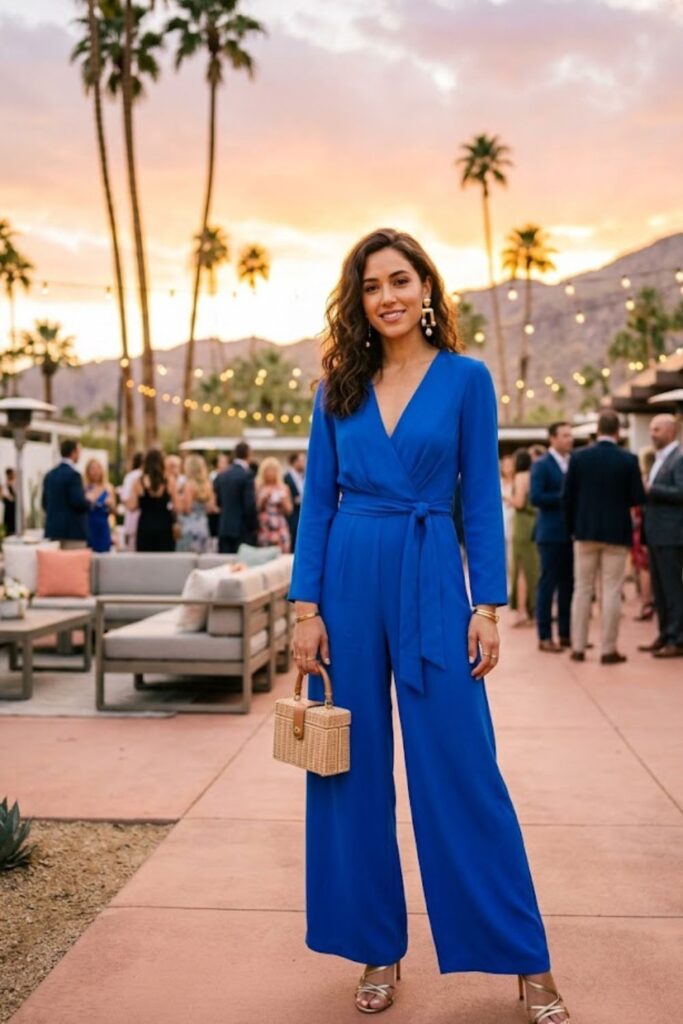 3. Palm Springs Party Outfit Bold Jumpsuit Statement
