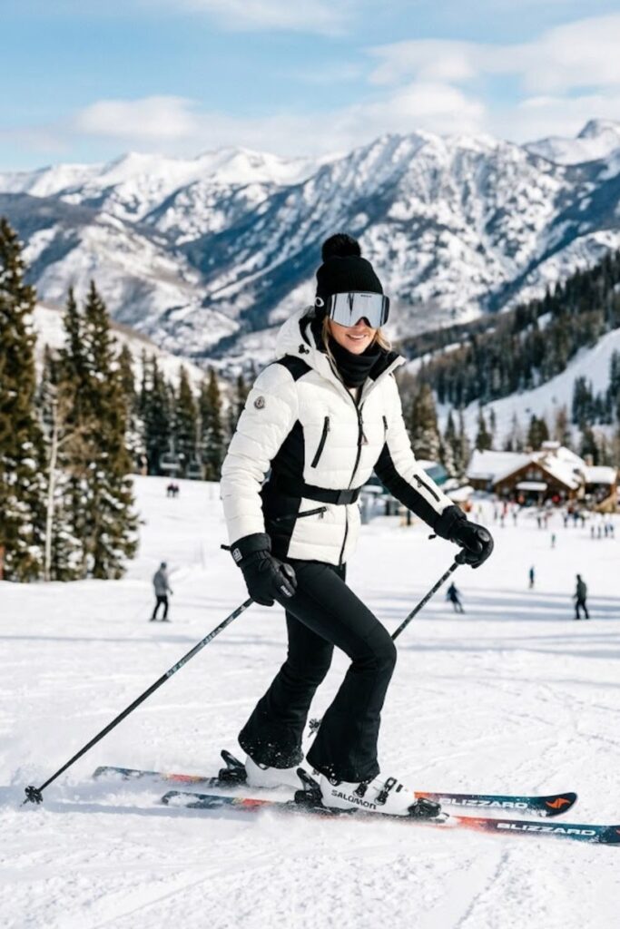 5. Insulated Puffer Jacket Ski Look