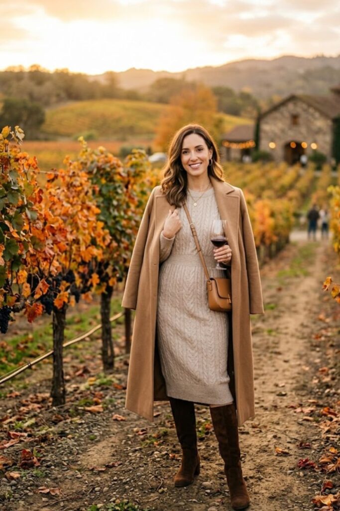 5. Sweater Dress Cozy Fall Elegance