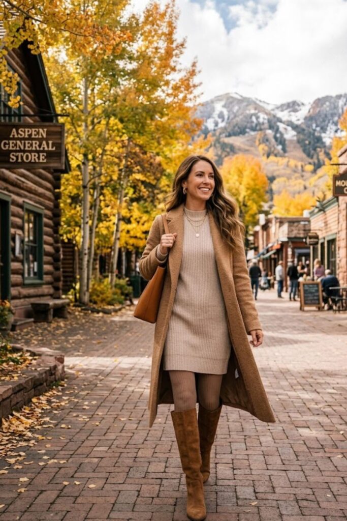 5. Sweater Dress Cozy Fall Look
