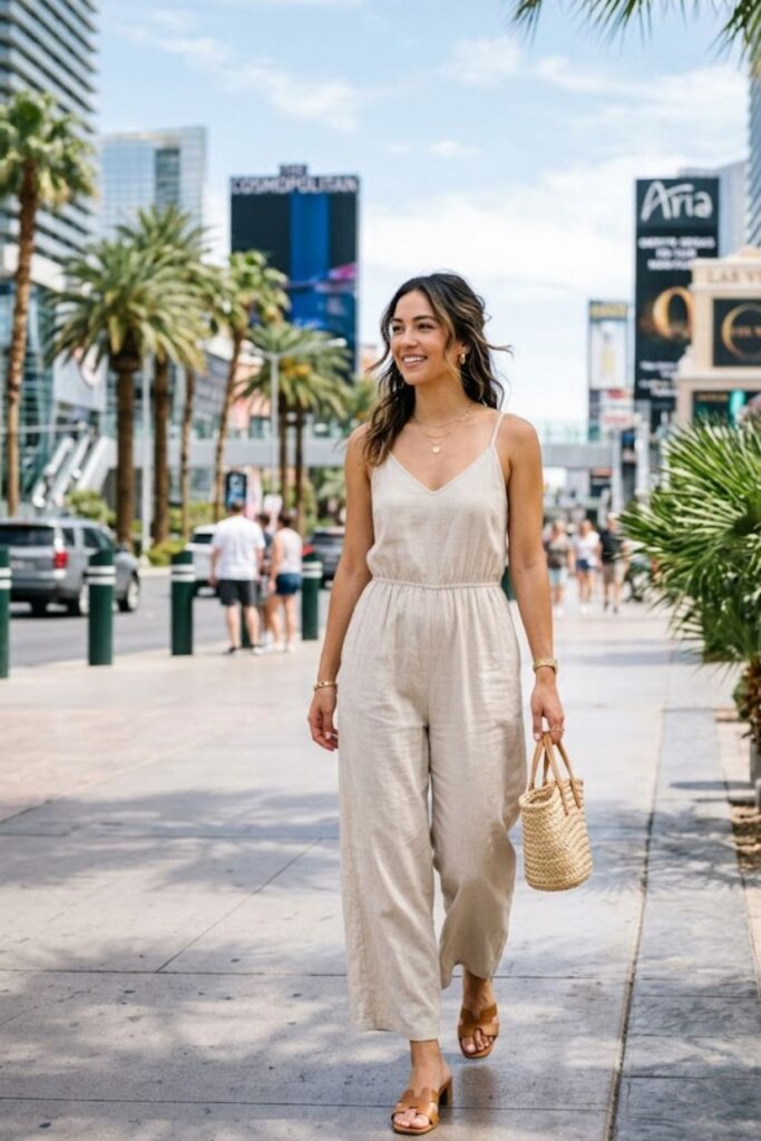 6. Flowy Jumpsuit Summer Elegance