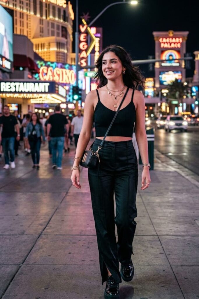 6. Street Glam Crop Top Aesthetic