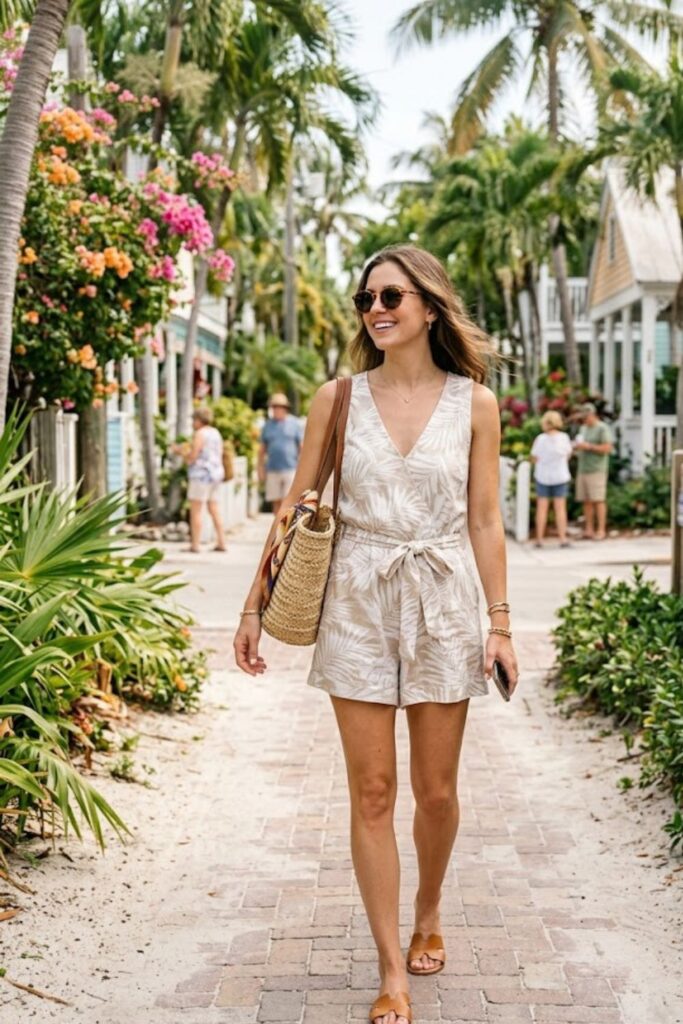 7. Key West Vacation Outfits Romper Easy Style
