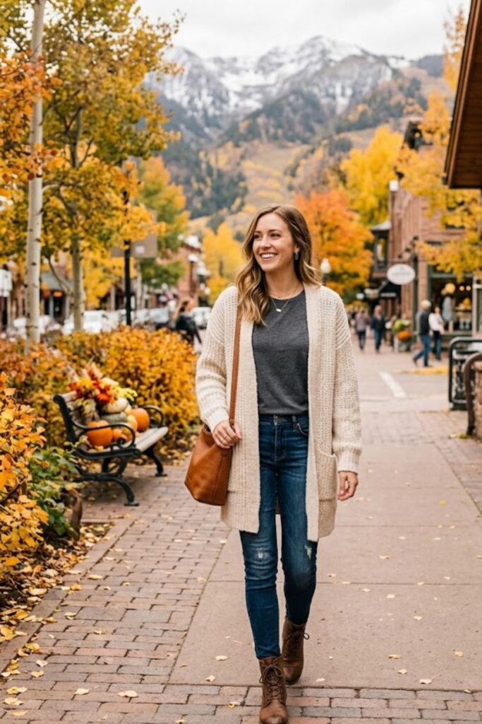 7. Layered Cardigan Soft Aesthetic