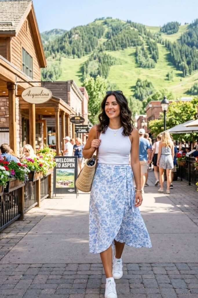 7. Skirt and Tank Top Summer Combo