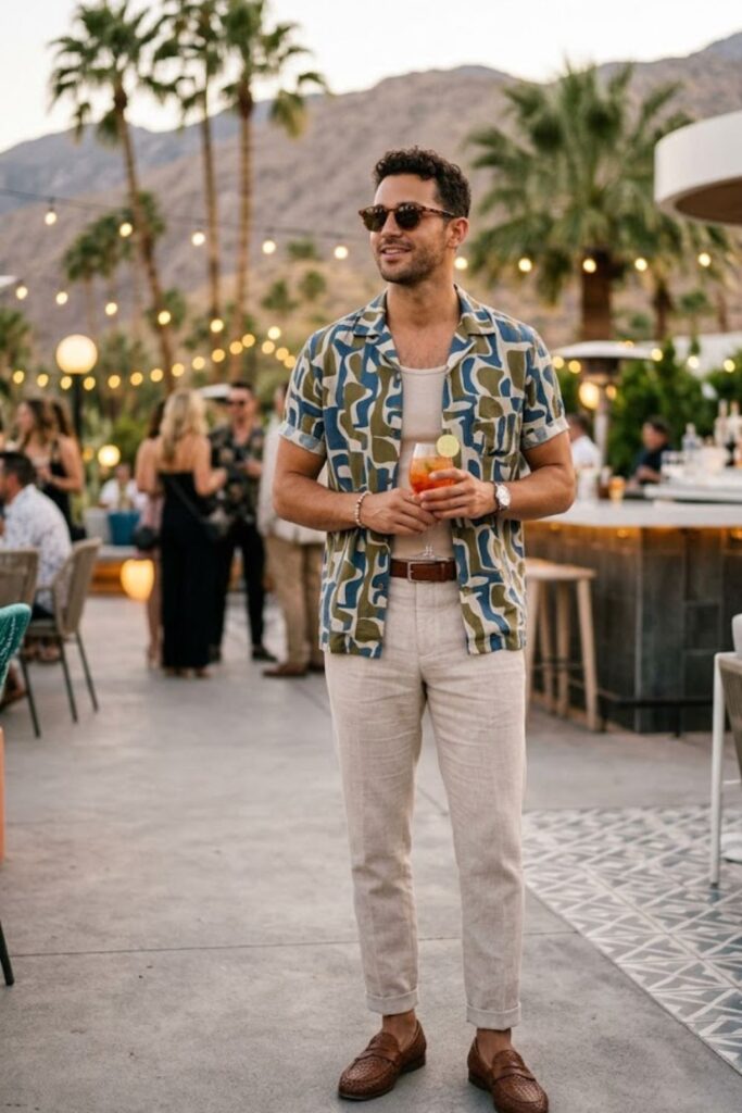 8. Cuban Collar Shirt Vacation Style