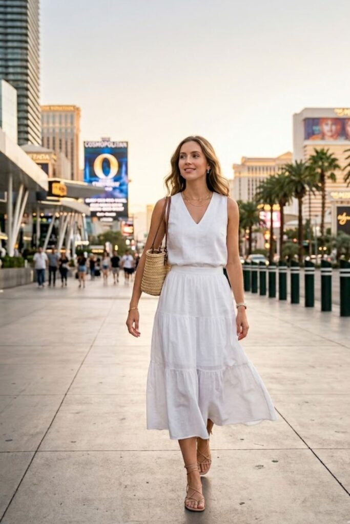 8. White Monochrome Outfit
