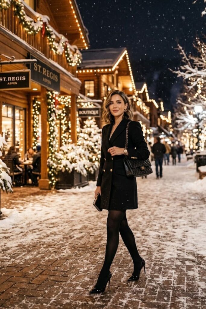 9. Blazer Dress Modern Night Look