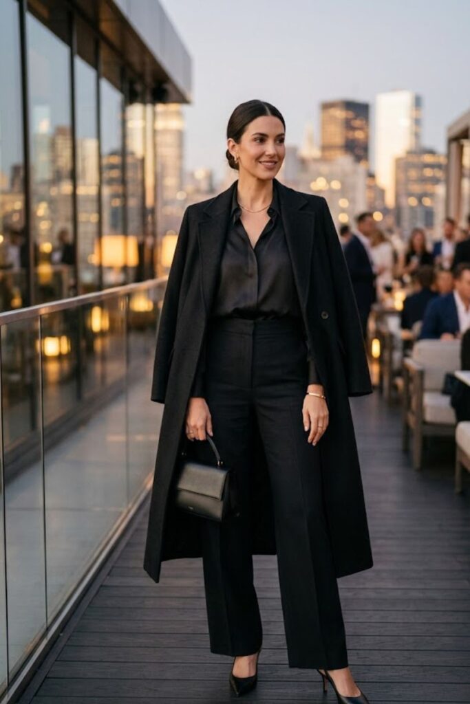 9. Monochrome Outfit for a Sleek Look