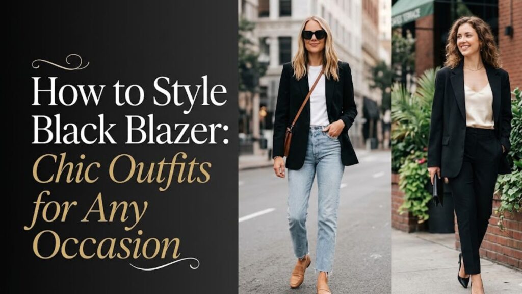 How to Style Black Blazer