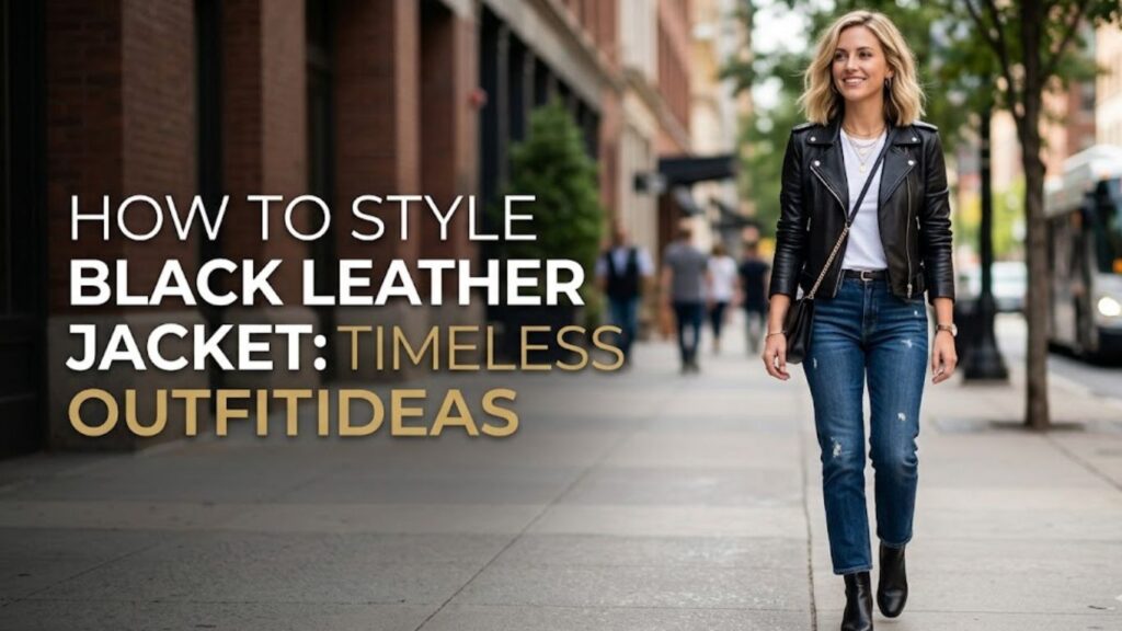 How to Style Black Leather Jacket