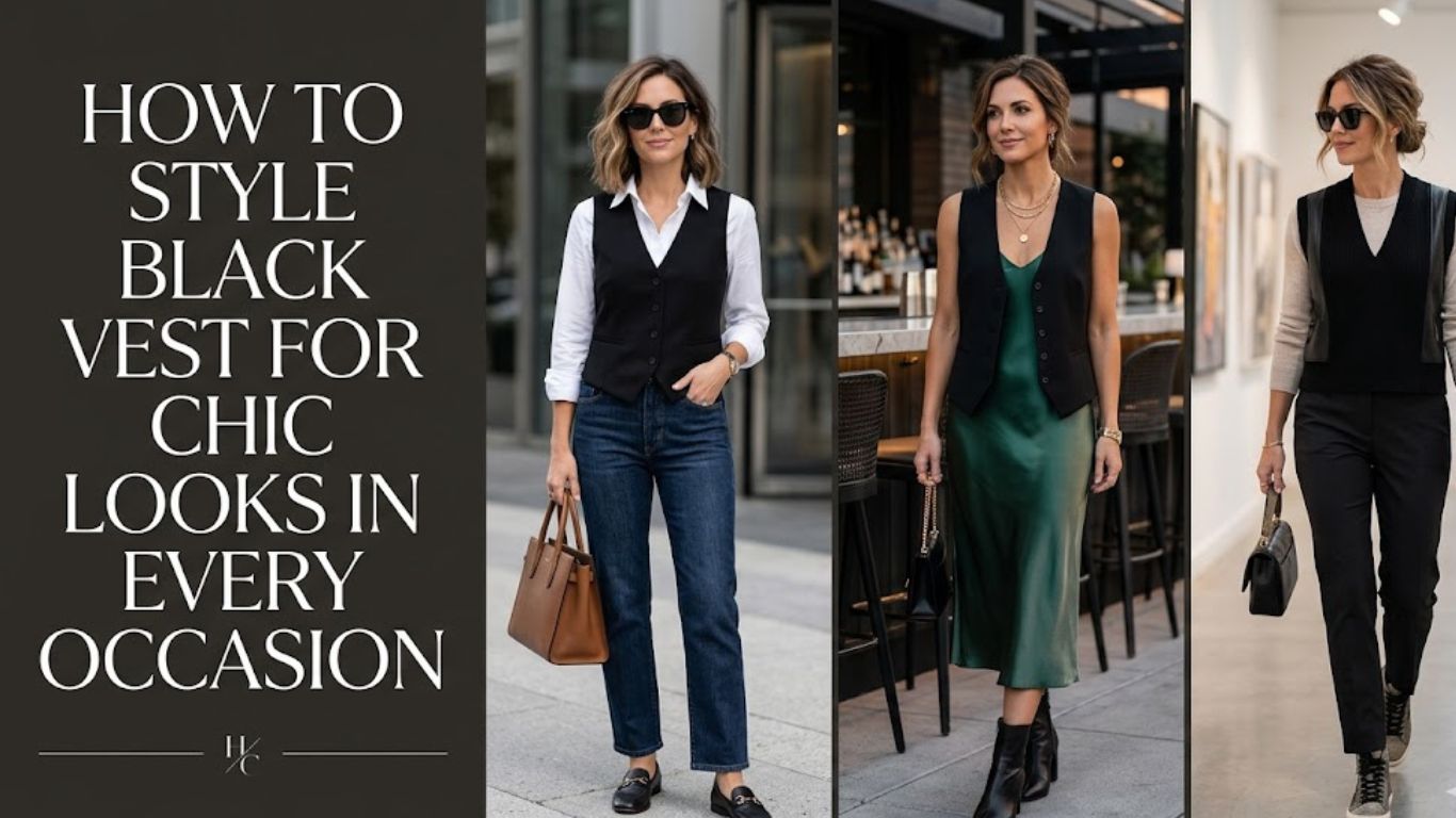 How to Style Black Vest for Chic Looks in Every Occasion