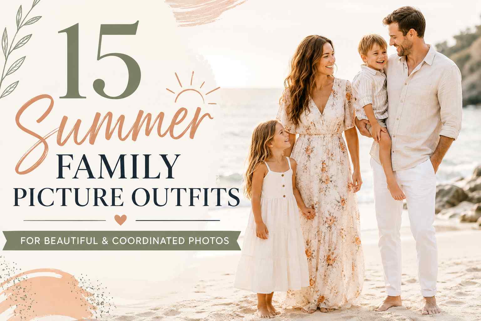 15 Summer Family Picture Outfits for Beautiful & Coordinated Photos