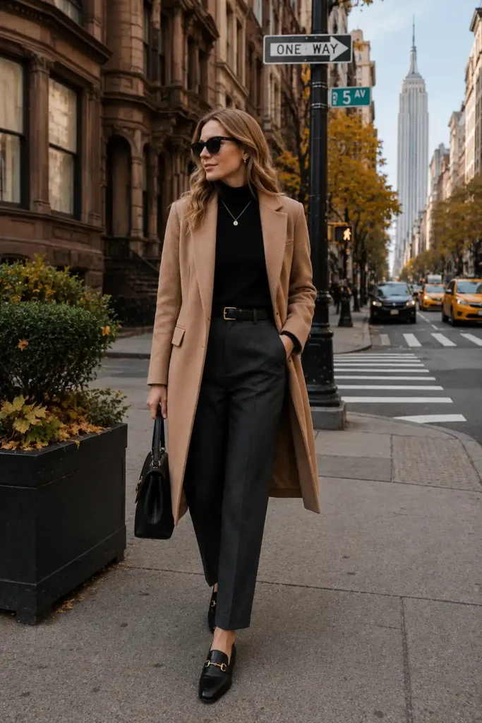 10. Wool Coat With Tailored Trousers