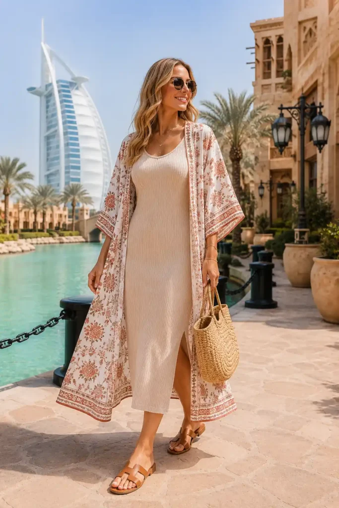 12. Tank Dress and Lightweight Kimono